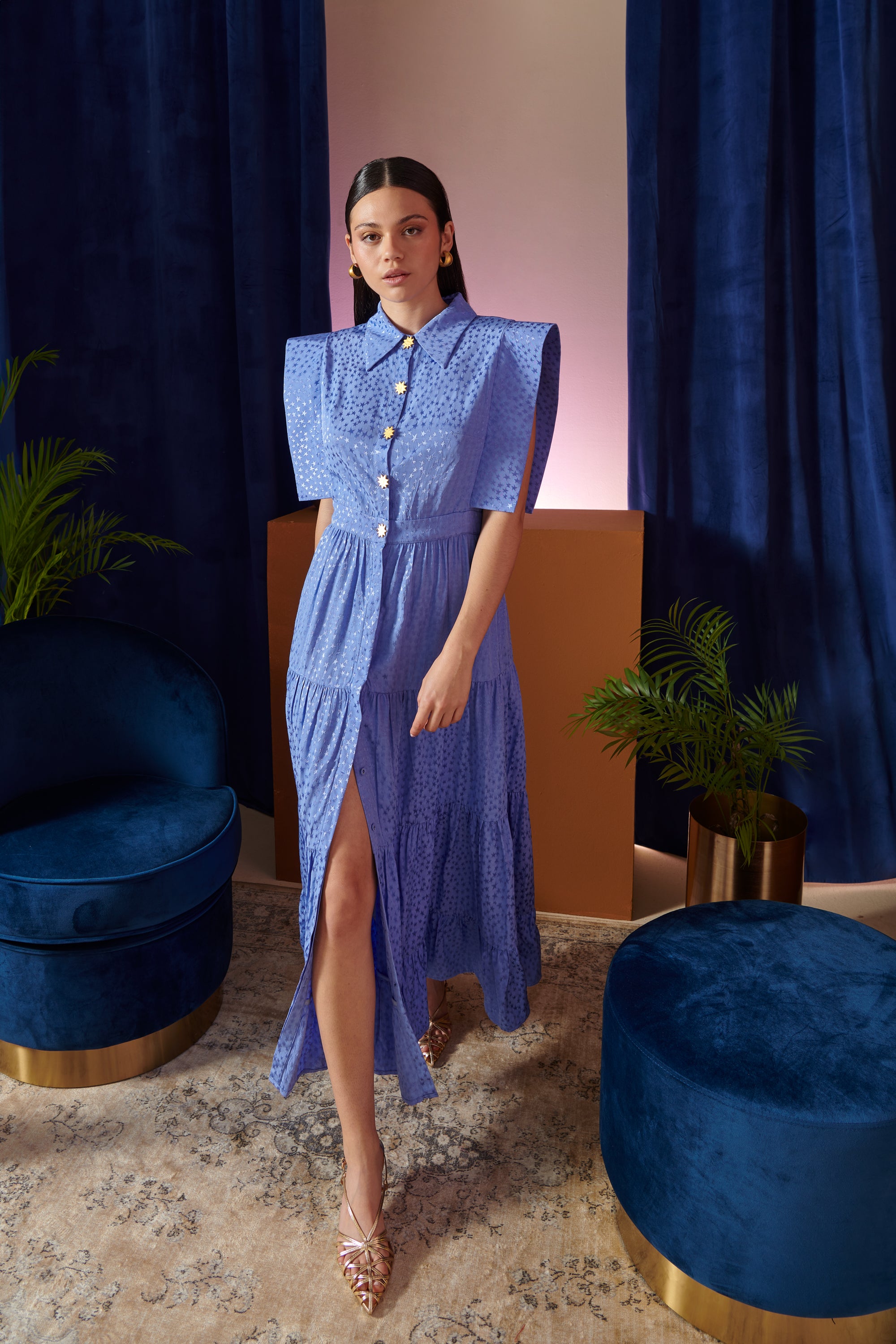 CELIA B LUCERO BLUE STAR DRESS 126