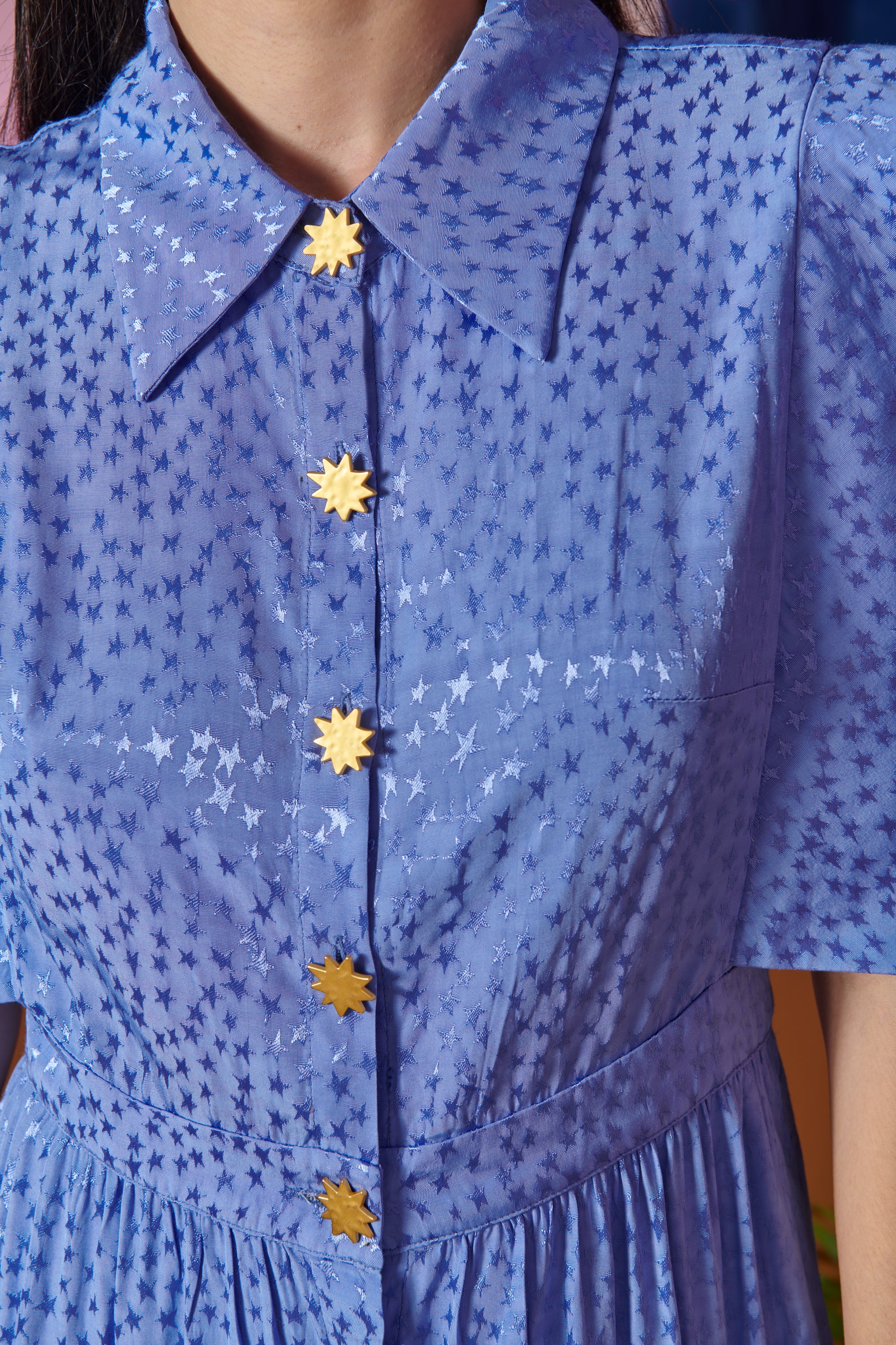 CELIA B LUCERO BLUE STAR DRESS 126