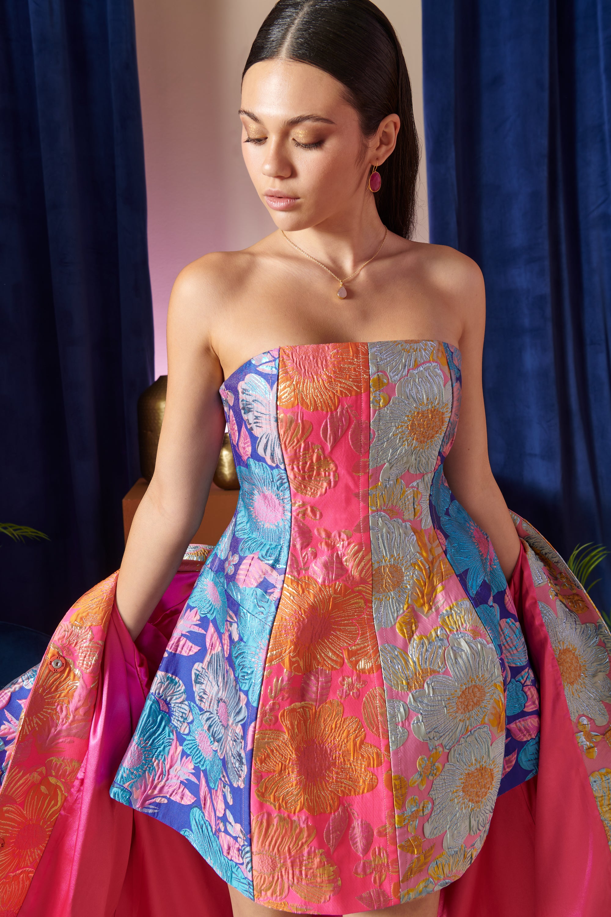 CELIA B COSMICA JACQUARD DRESS 126