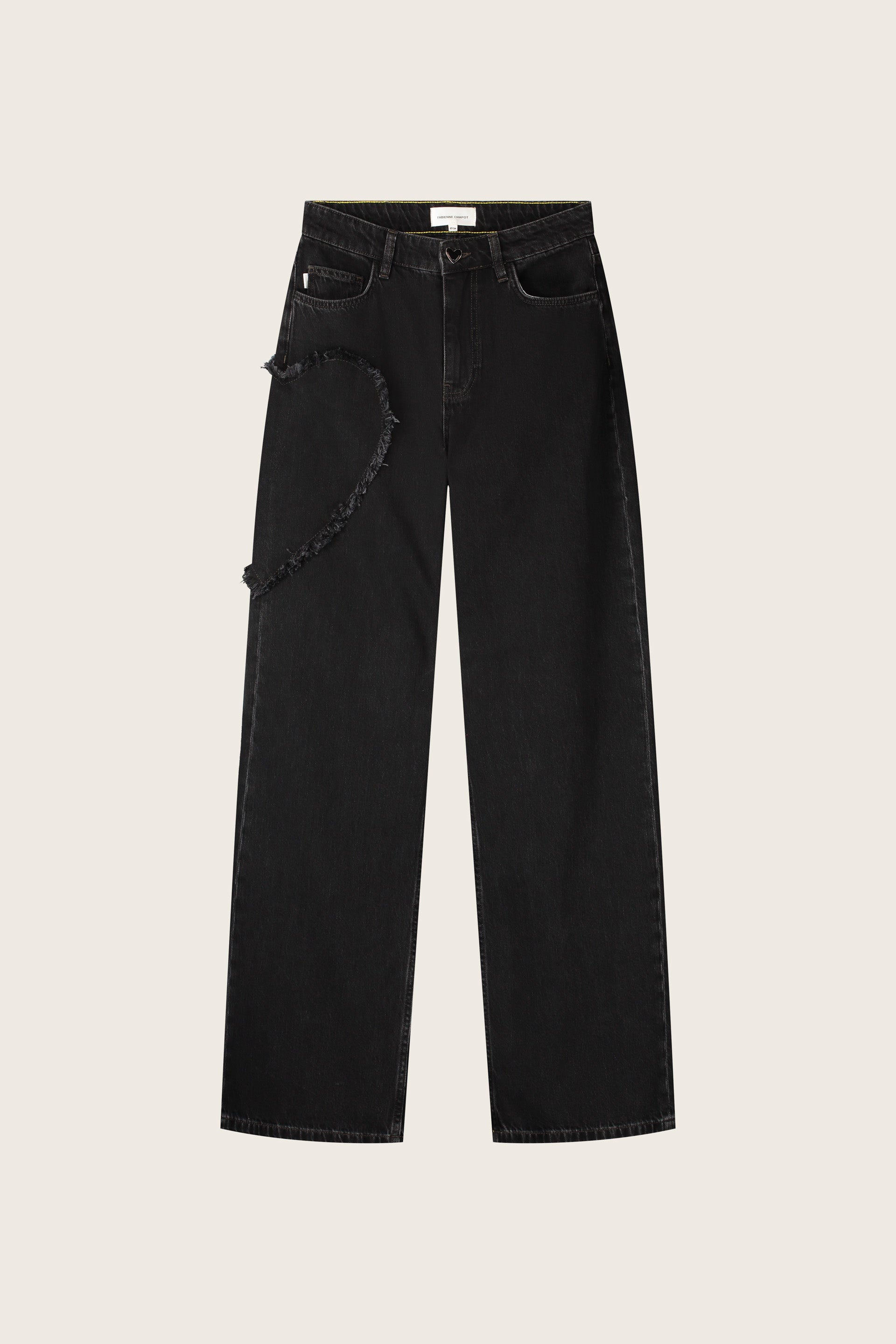 FABIENNE CHAPOT BLACK ZOE HEART JEANS CLTJNS54AW269210 226