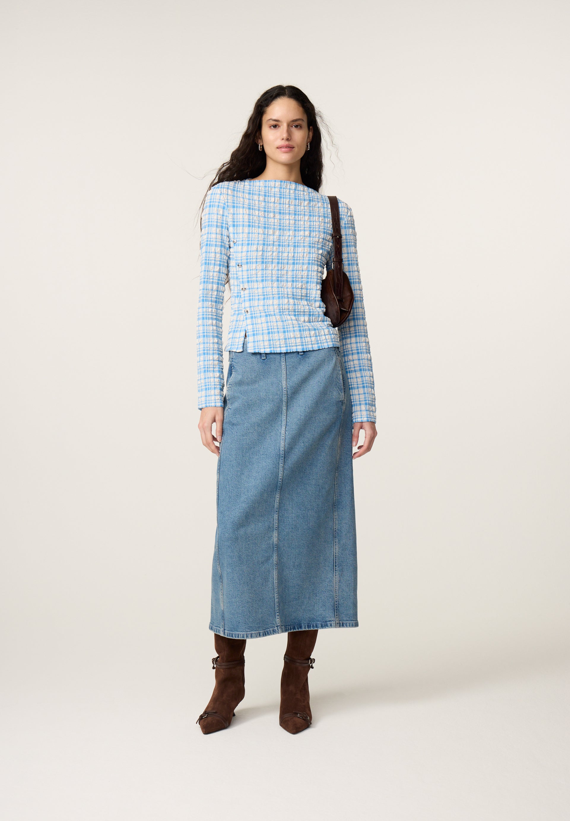 FABIENNE CHAPOT BLUE OLA TOP CLTTOP61AW260289 226