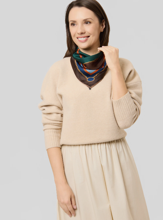codello brown print belt