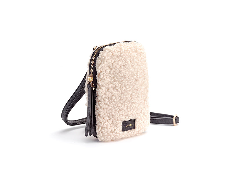 LANDA SHEARLING PHONE BAG 225