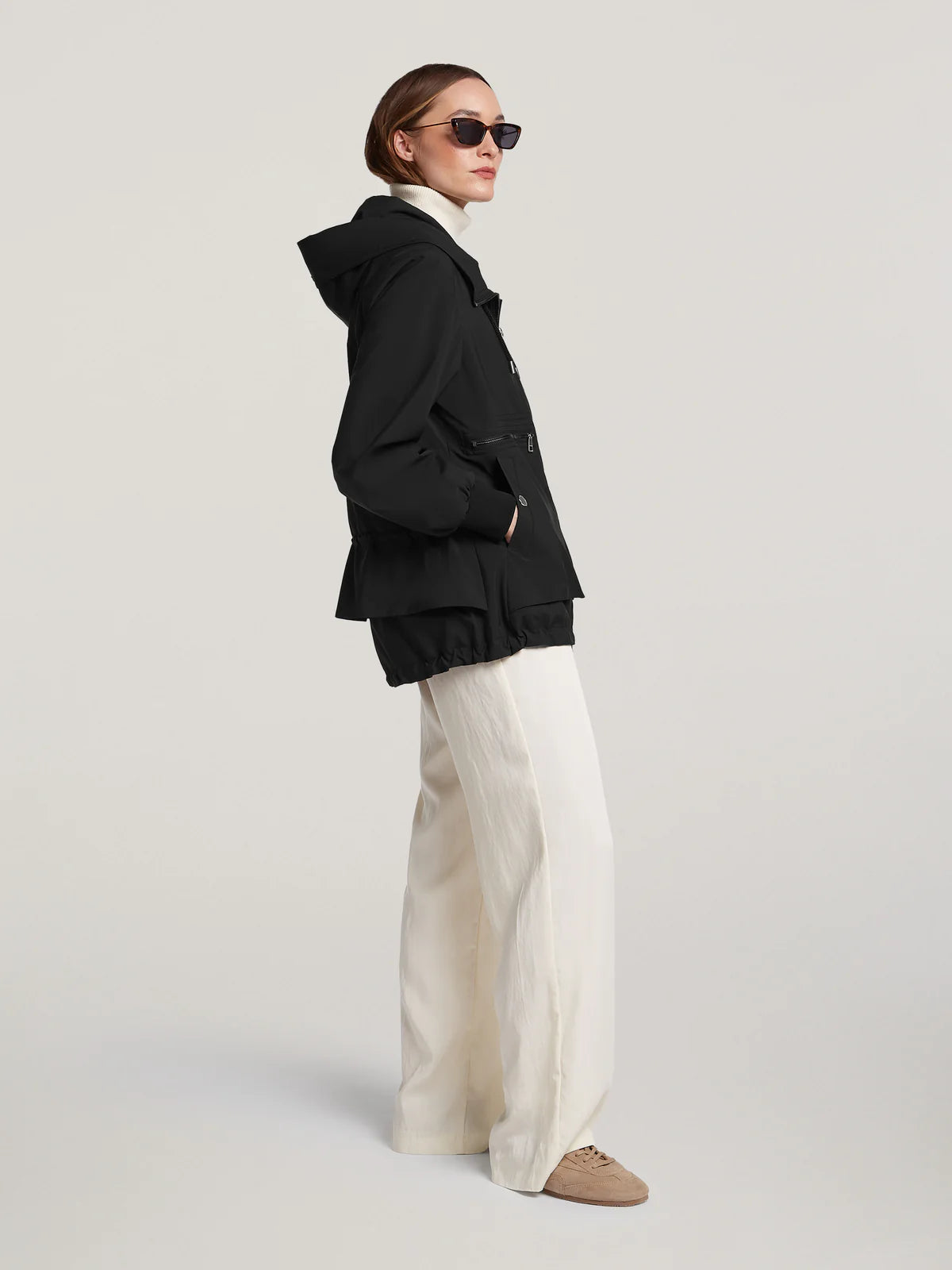CREENSTONE BLACK SHORT JACKET CHAR2120 126