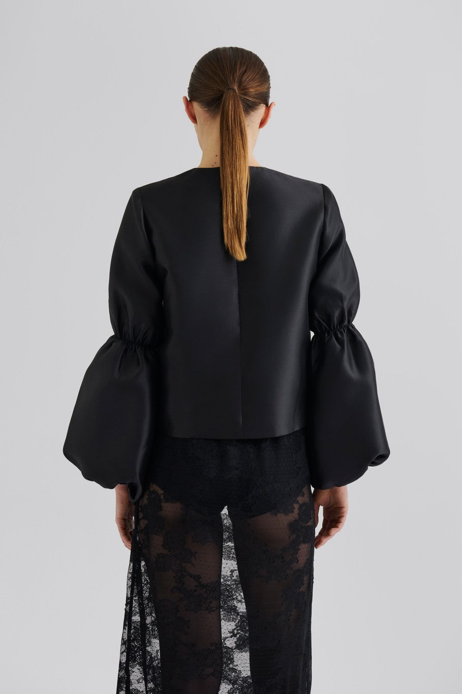 MALINA CIA BLACK ROUCHED TOP 225