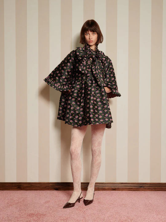 SISTER JANE CANOPY JACQUARD MINI DRESS 225