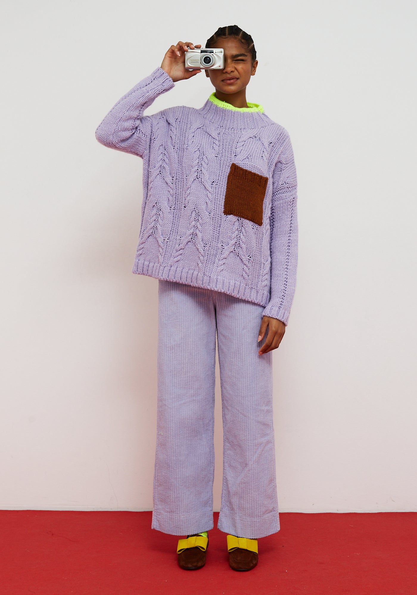 DR BLOOM WAFFLE LILA KNIT 225
