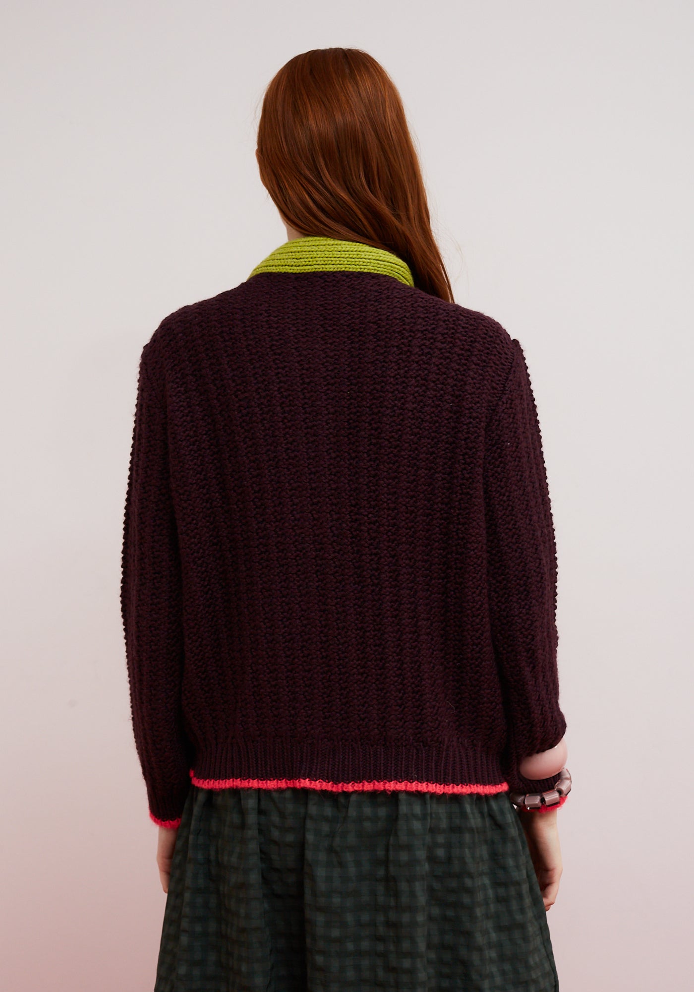 DR BLOOM GRACE PURPLE BOW CARDI 225