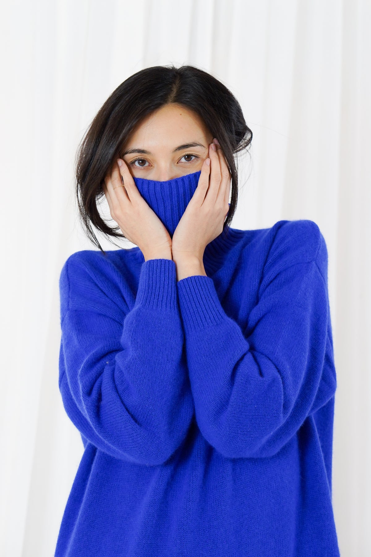 TWNS BLUE TURTLENECK JUMPER GREELEY 226