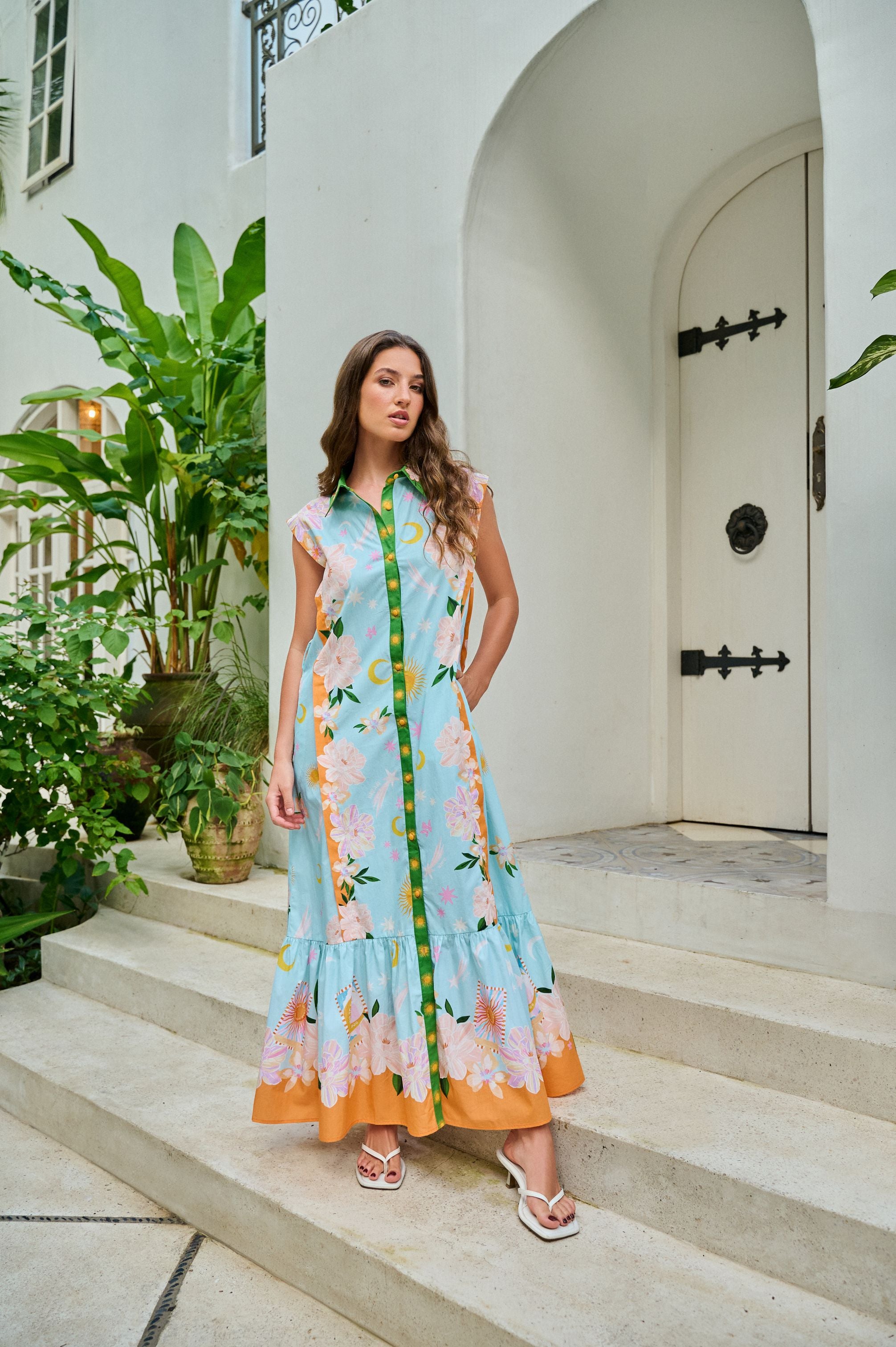 NOIB VEGA MAXI DRESS AZURE 126