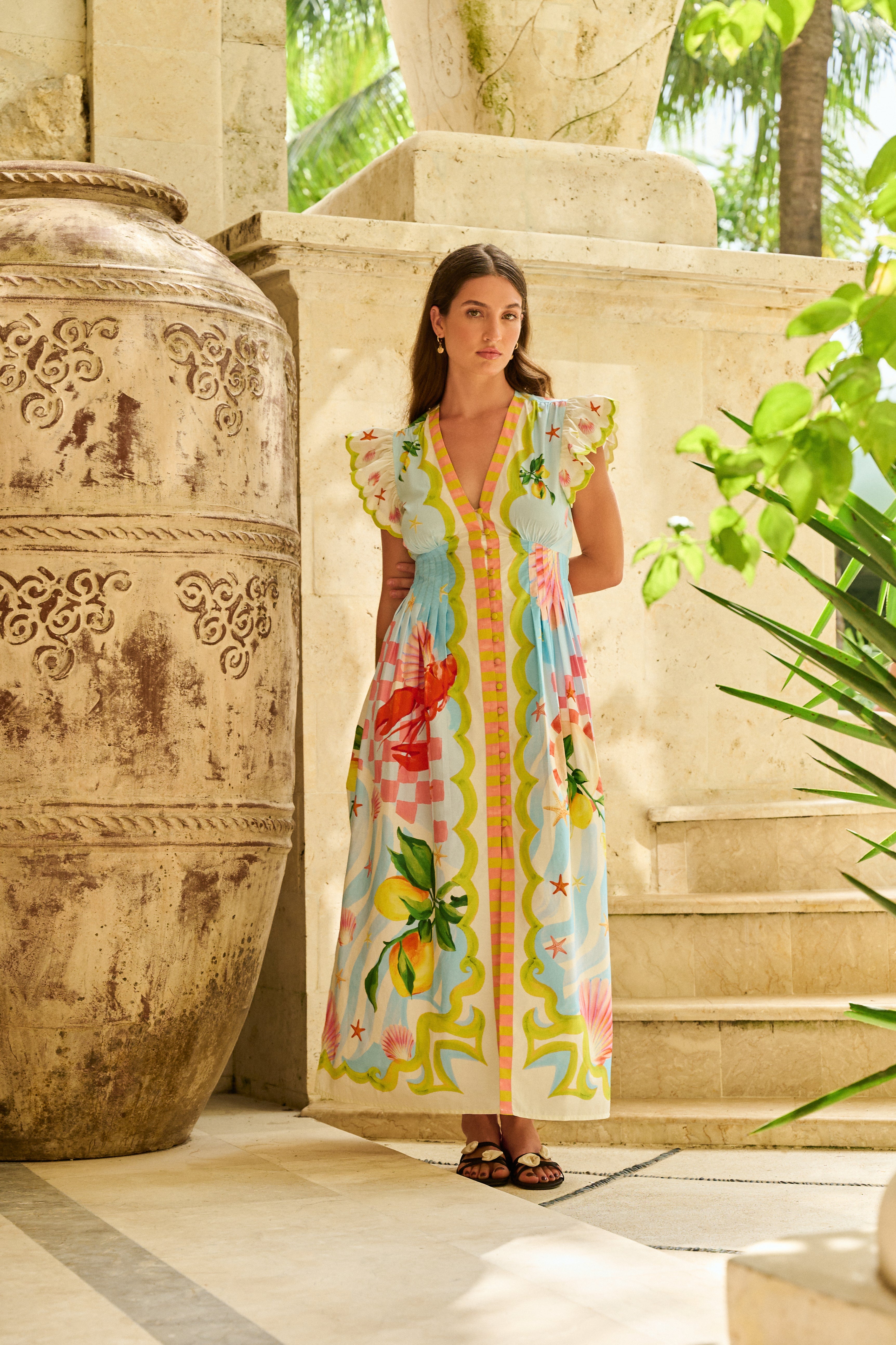 NOIB ESTELLA MAXI DRESS SUMMER ZEST 126