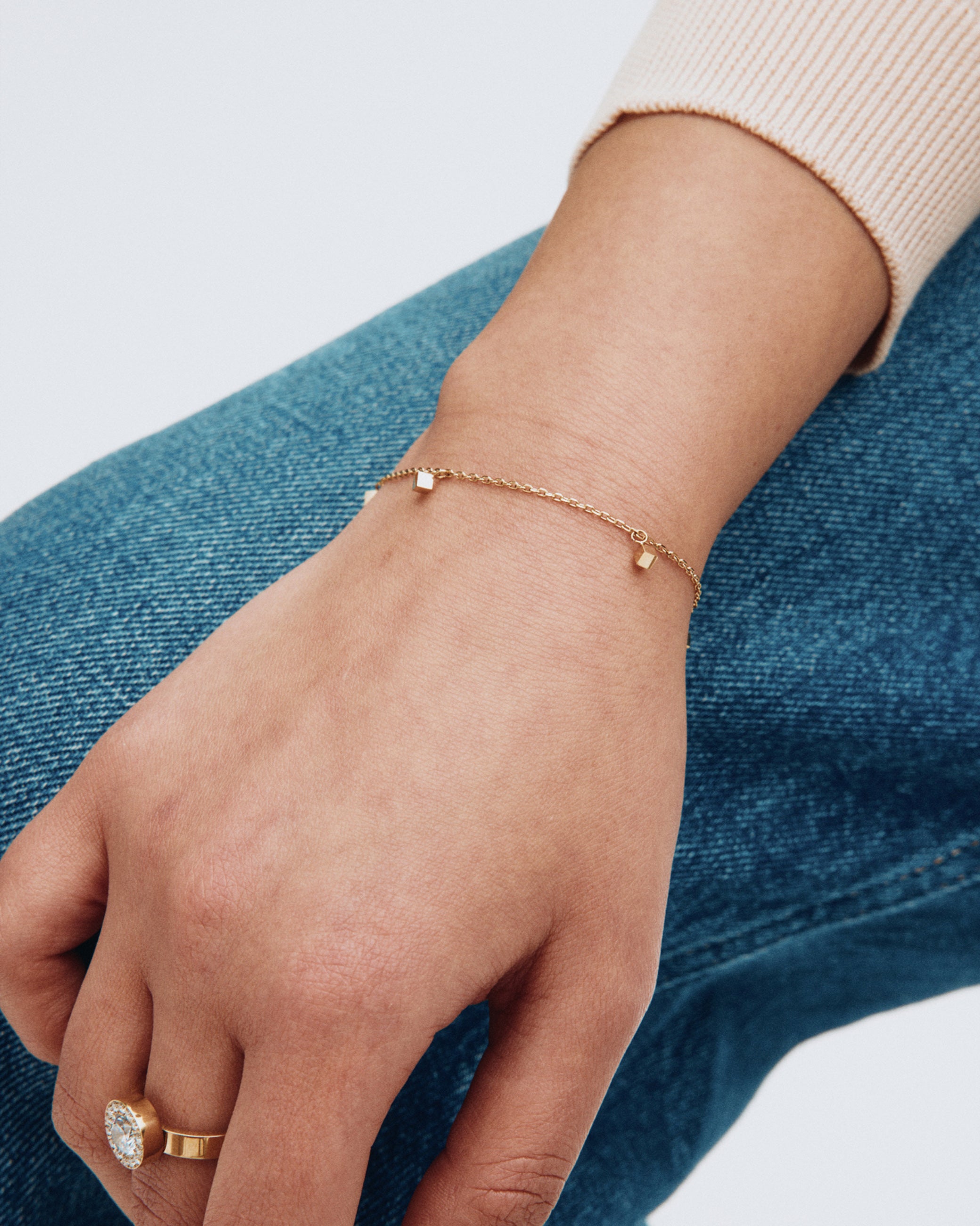 EDBLAD DICE GOLD BRACELET 129407 225