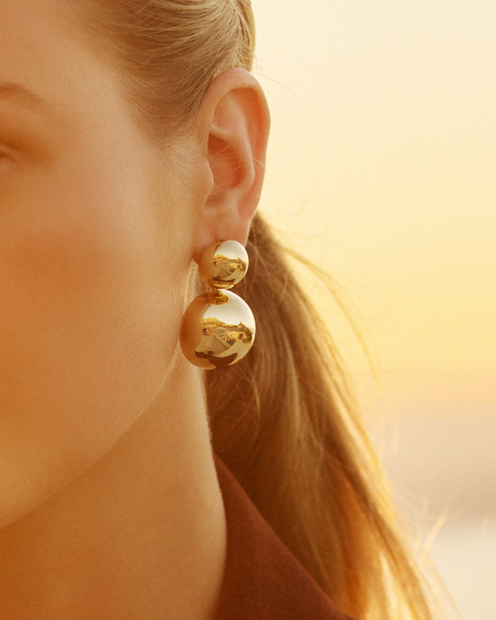 EDBLAD GOLD SPHERE EARRINGS 129489 225
