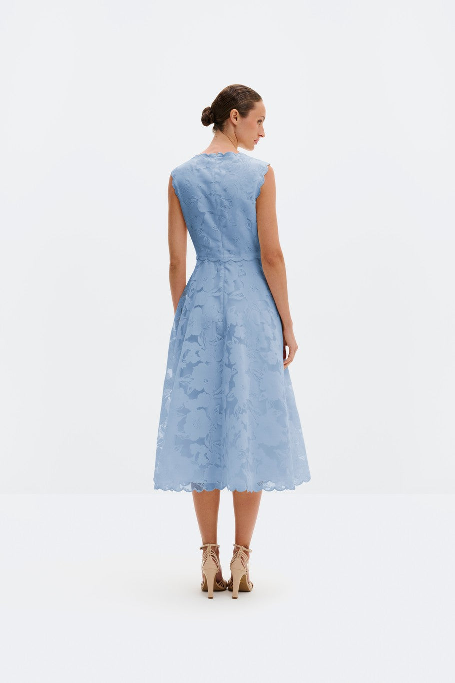 MALINA ELIN BLUE FLORAL MIDI DRESS 126