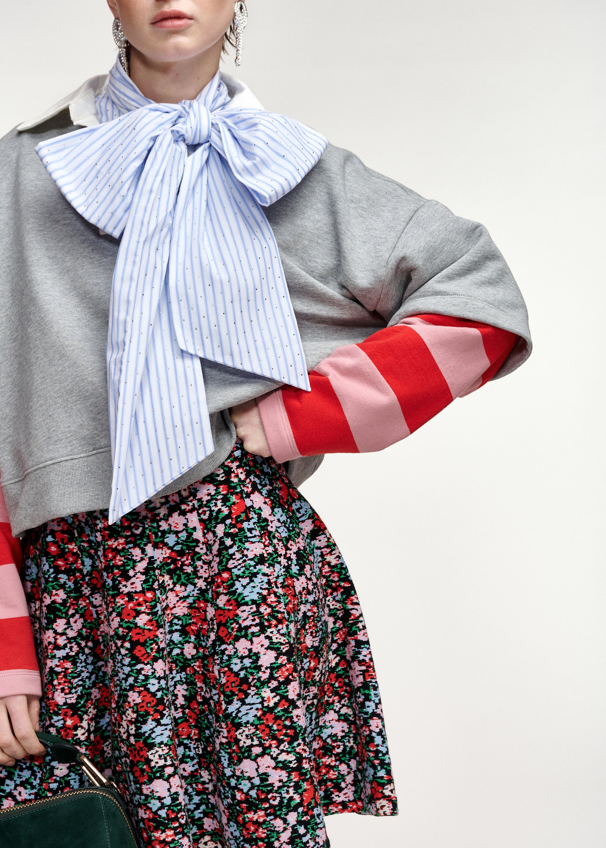 essentiel antwerp red kantalou sweatshirt everyday casual