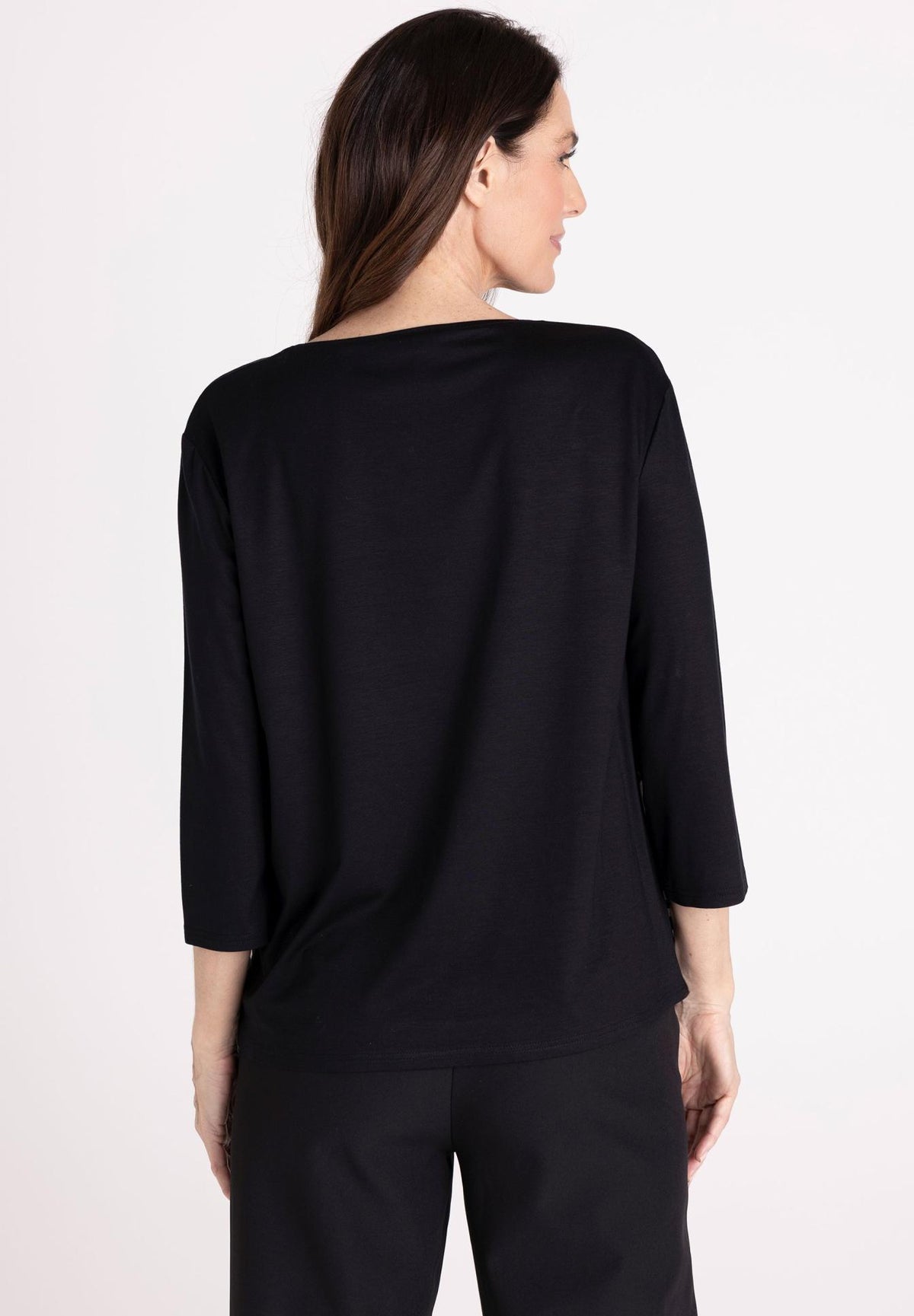 FRANK WALDER BLACK PRINT TOP 108421 226
