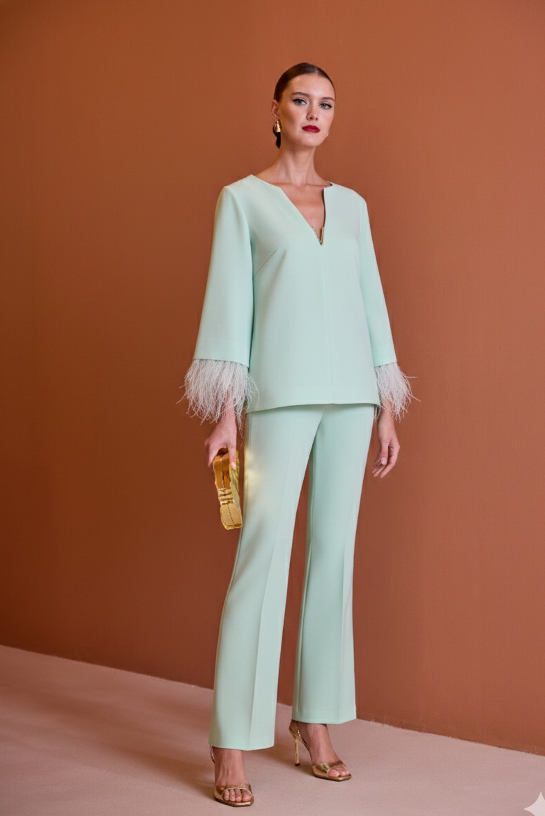 CARLA RUIZ MINT TROUSERS SUIT 52552 126