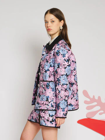 SISTER JANE MULTI FLORAL CANVAS JACQUARD JACKET JK336BLK 226
