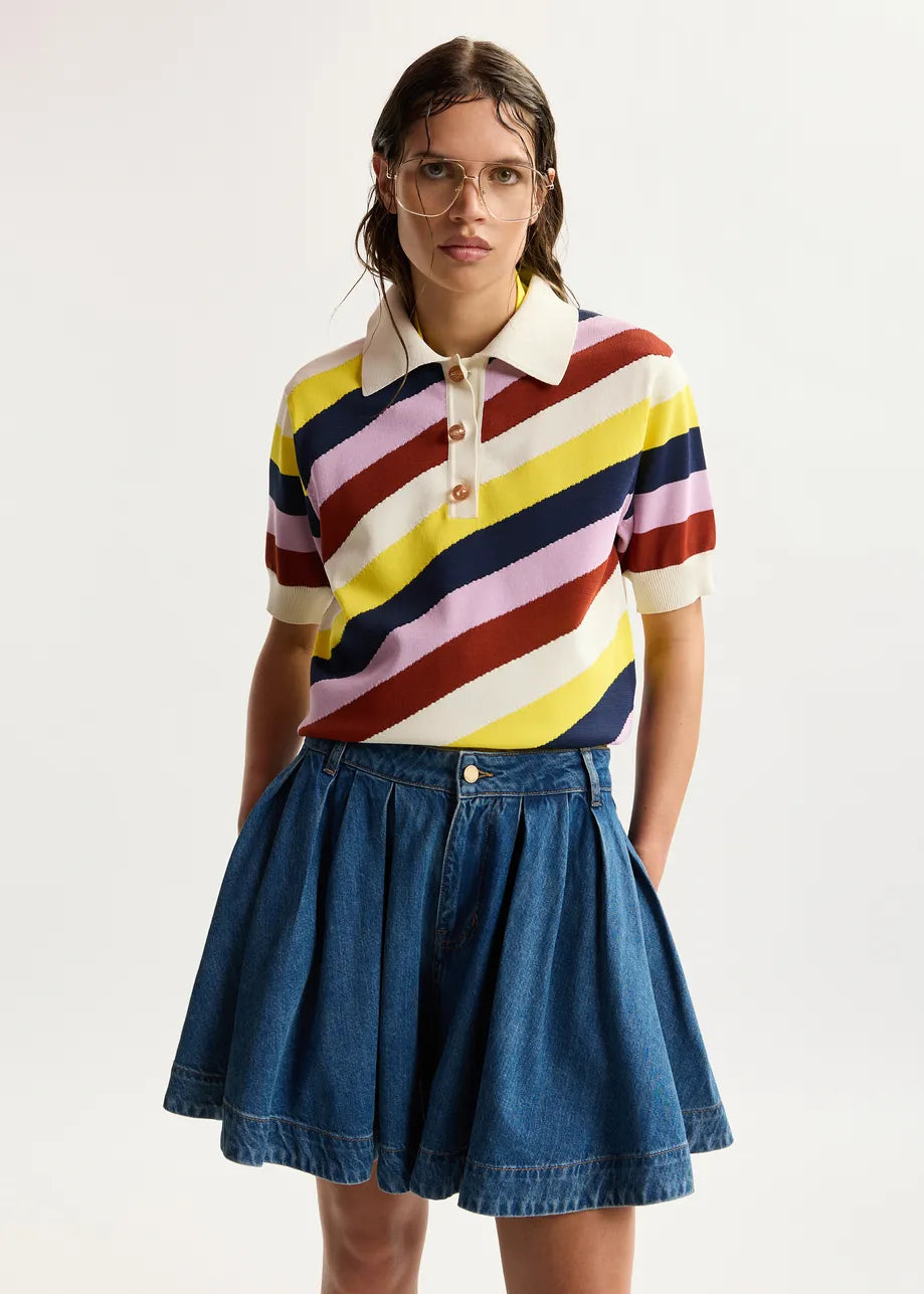ESSENTIEL ANTWERP JOLLOW JACQUARD POLO OFF WHITE JOLLOW-J10W 126