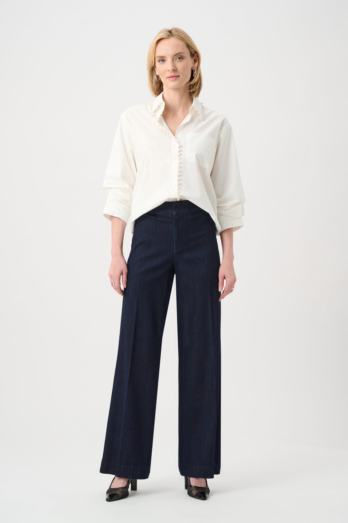 263903 3302 joseph ribkoff dark denim pants smart casual