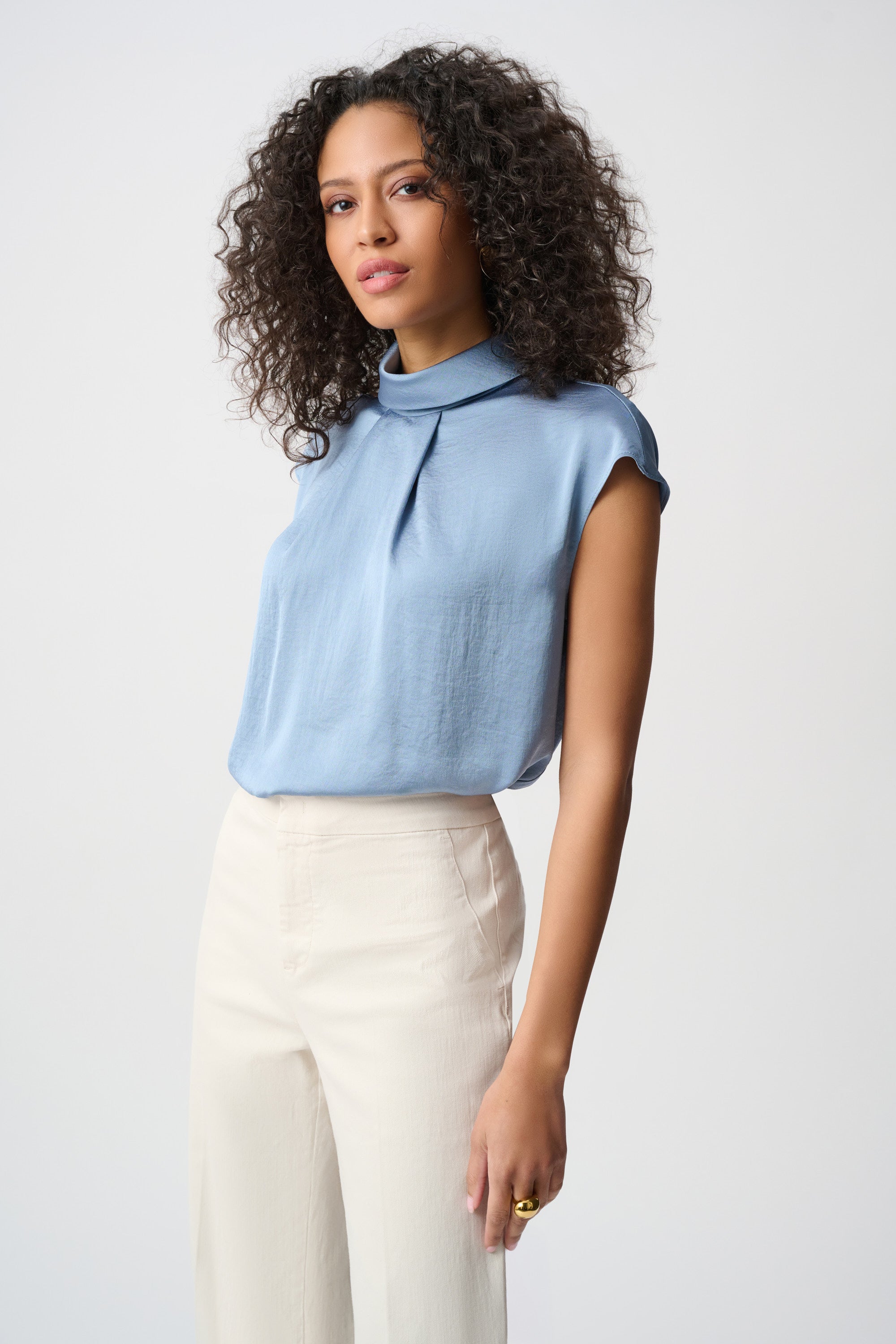 263022 4510 joseph ribkoff blue top workwear smart casual