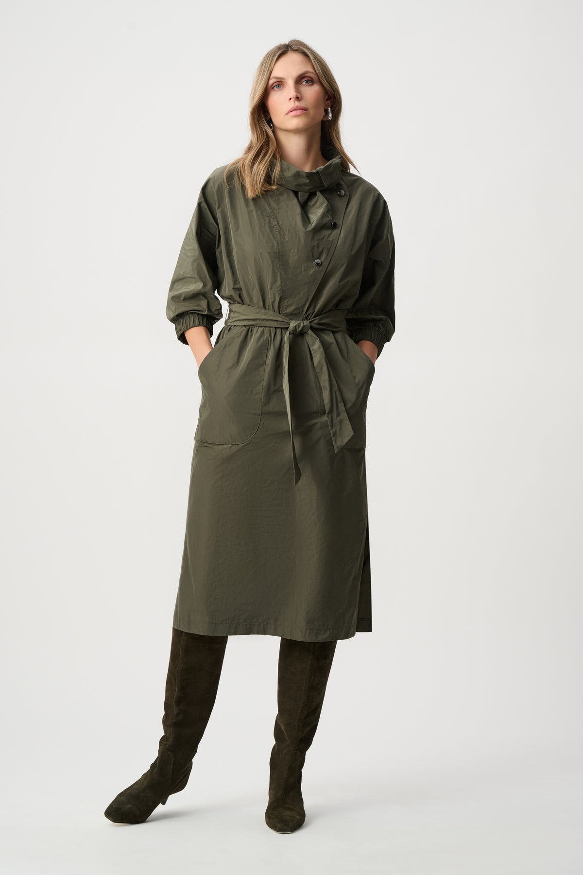 263182 3380 joseph ribkoff green dress smart casual