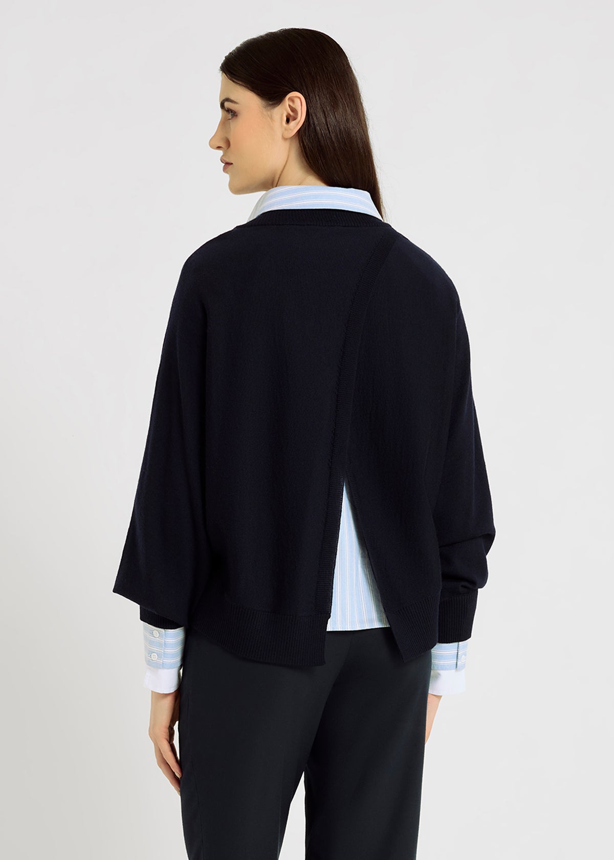 HANA SAN Navy Knit JOHN 226