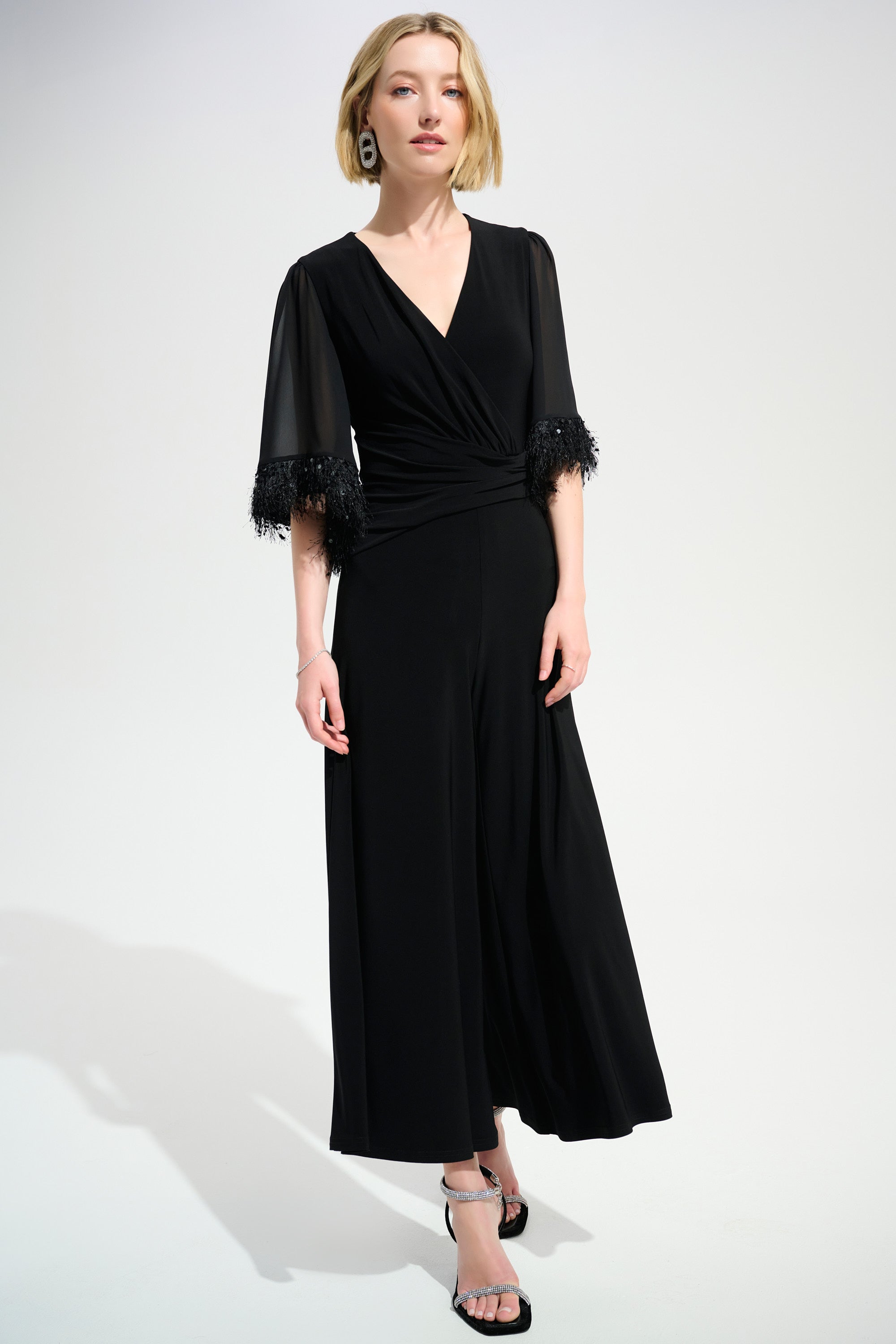 ENOF★dressy jumpsuit JOSEPH RIBKOFF BLACK JUMPSUIT 261761-11 126
