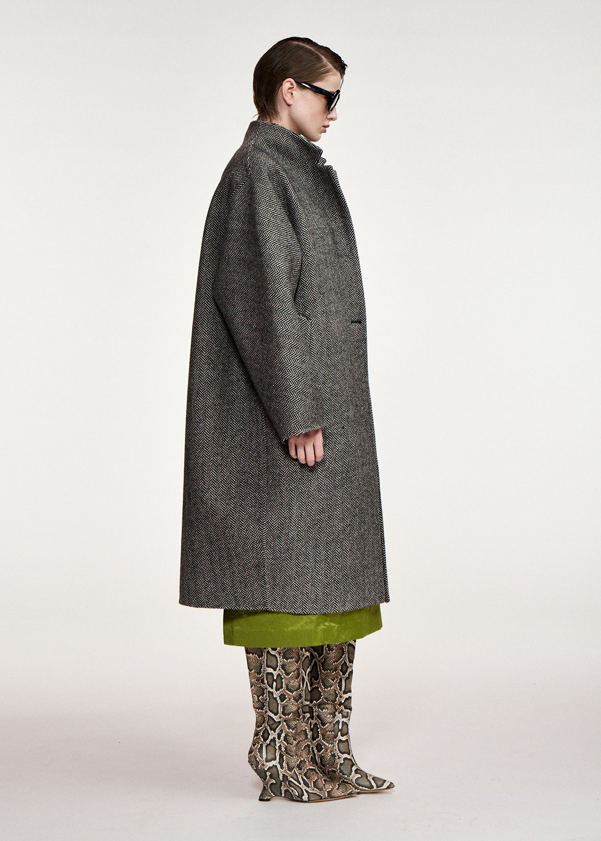 ESSENTIEL ANTWERP GREY KABALA OVERSIZED COAT 226
