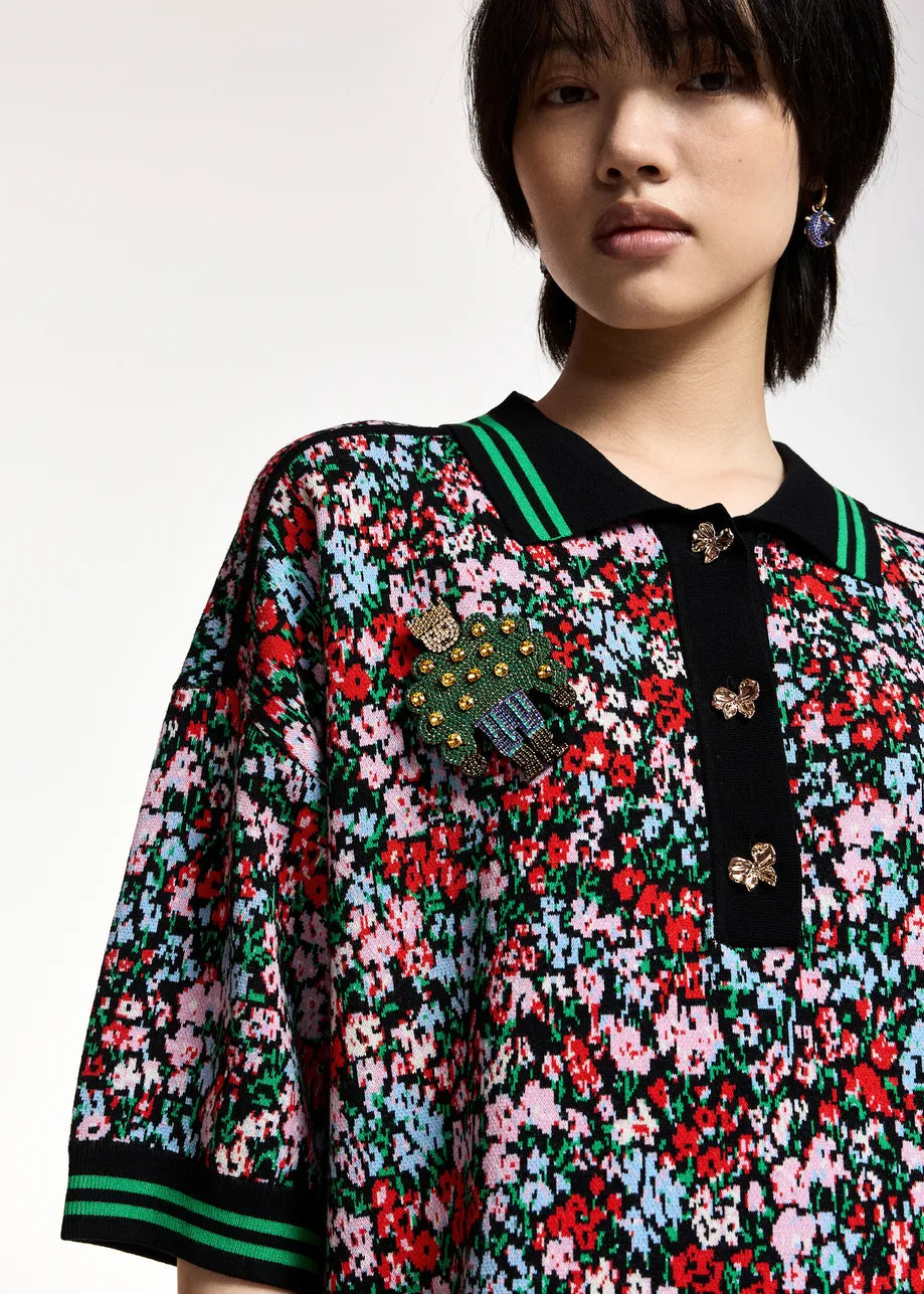 ESSENTIEL ANTWERP MULTI KAYLOR KING BROOCH KAYLOR 226