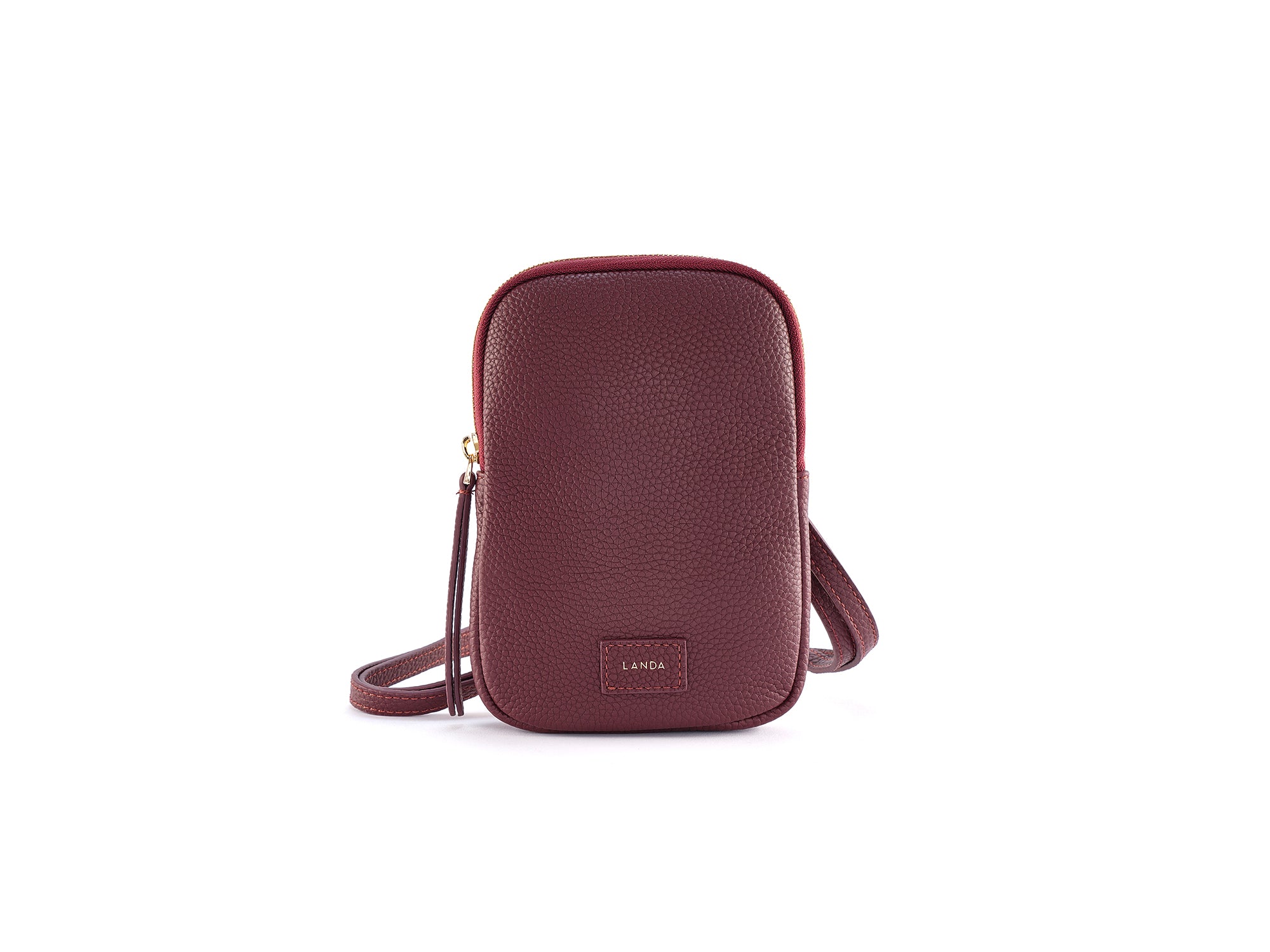 LANDA BURGUNDY PHONE BAG 225