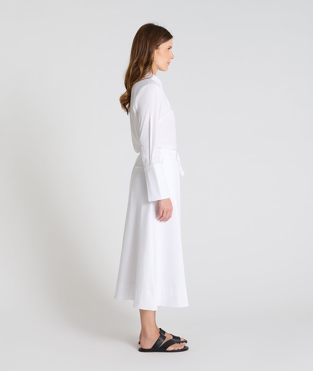 HANA SAN WHITE A LINE SKIRT LAVANDE 126
