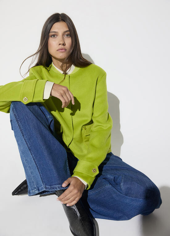 lf2602007 lola casademunt lime wool jacket