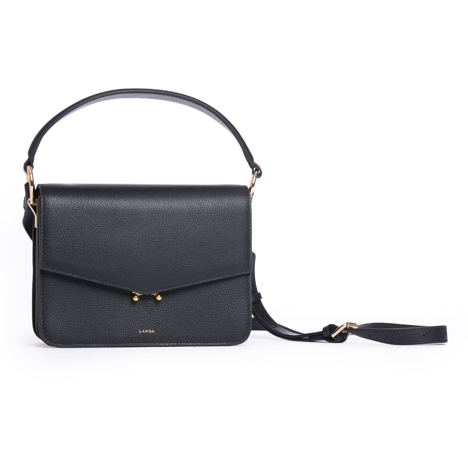 LANDA TECA BAG WITH GOLD HARDWARE 223