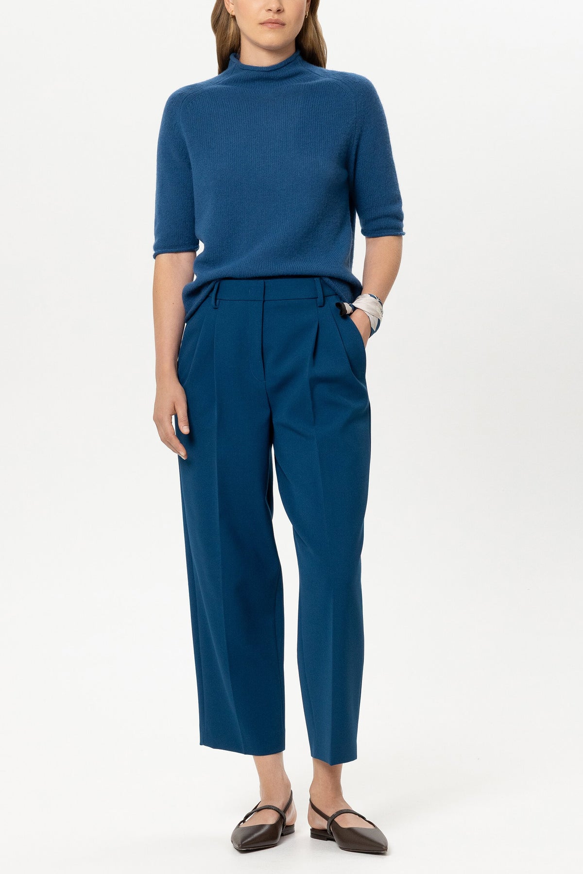 LUISA CERANO BLUE SHORTSLEEVE KNIT 148878 226