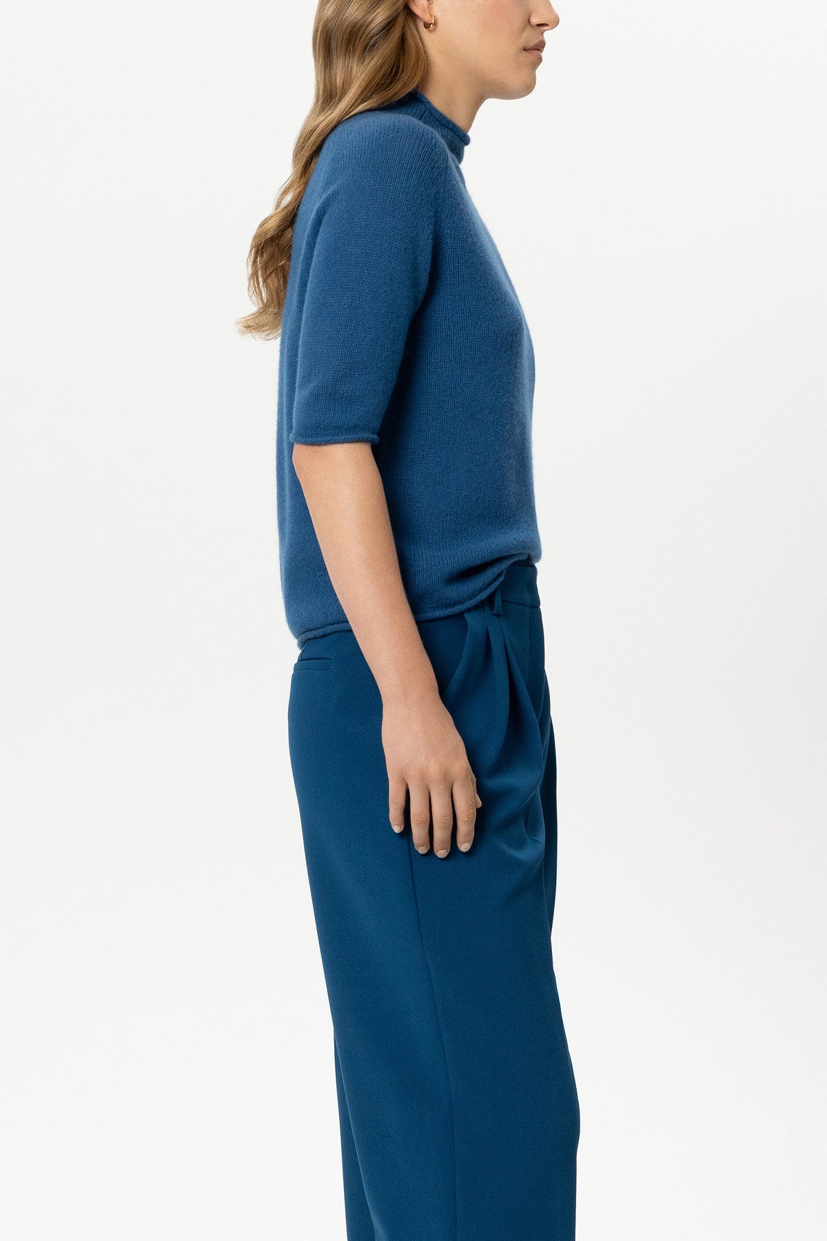 LUISA CERANO BLUE SHORTSLEEVE KNIT 148878 226