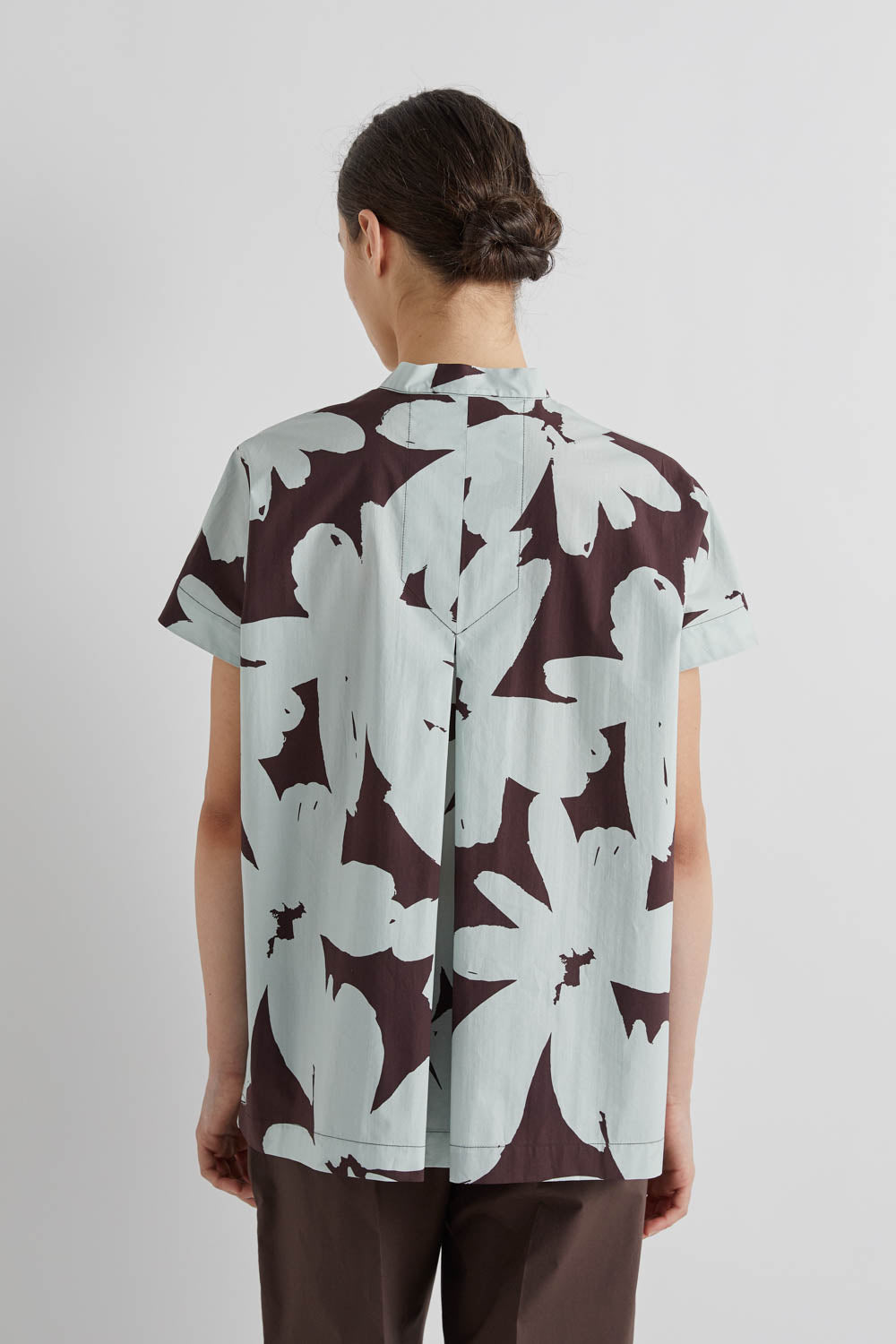 MEIMEIJ MINT FLORAL BOW BLOUSE M6ES02 126