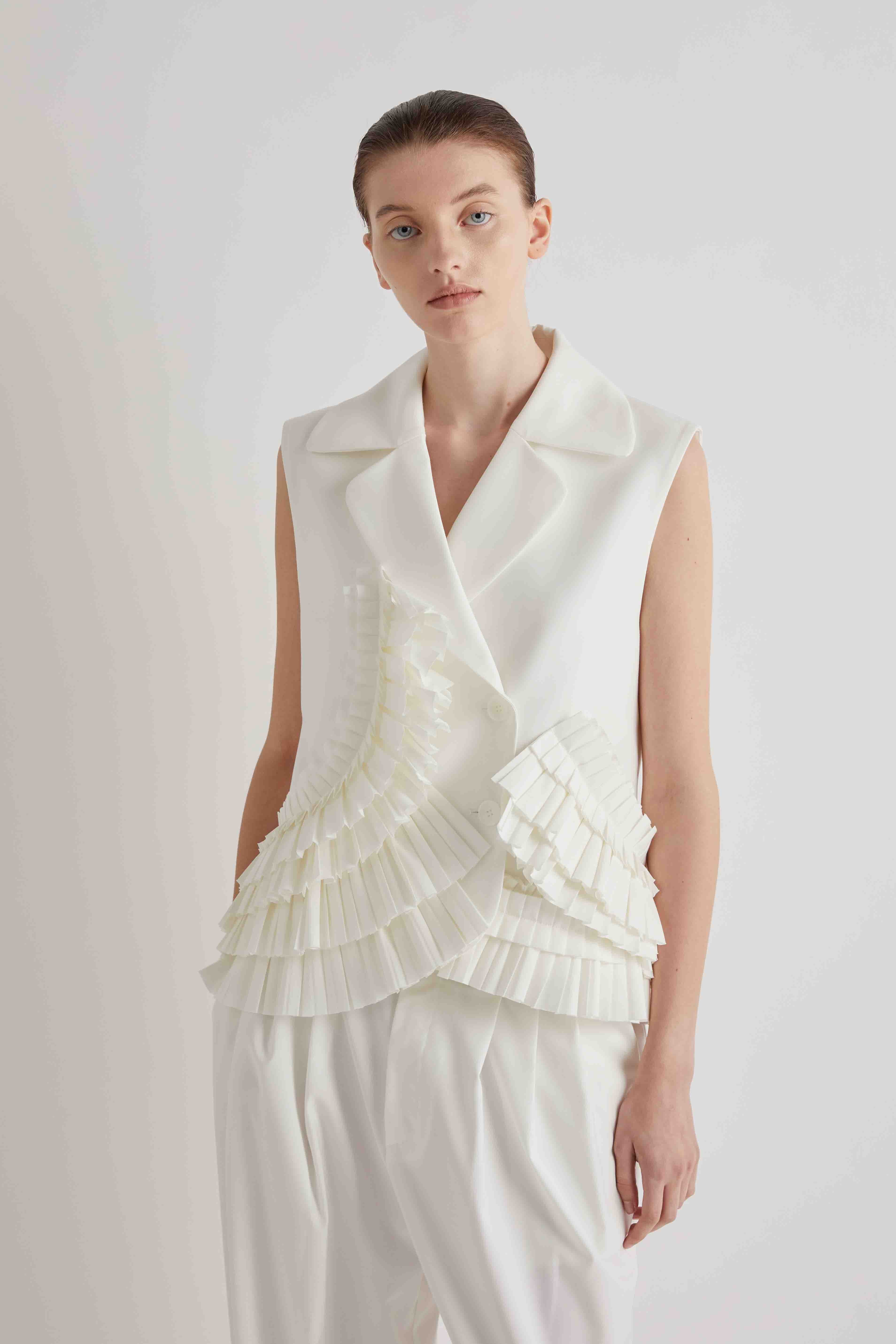 MEIMEIJ CREAM WAIST COAT M6PU00 126