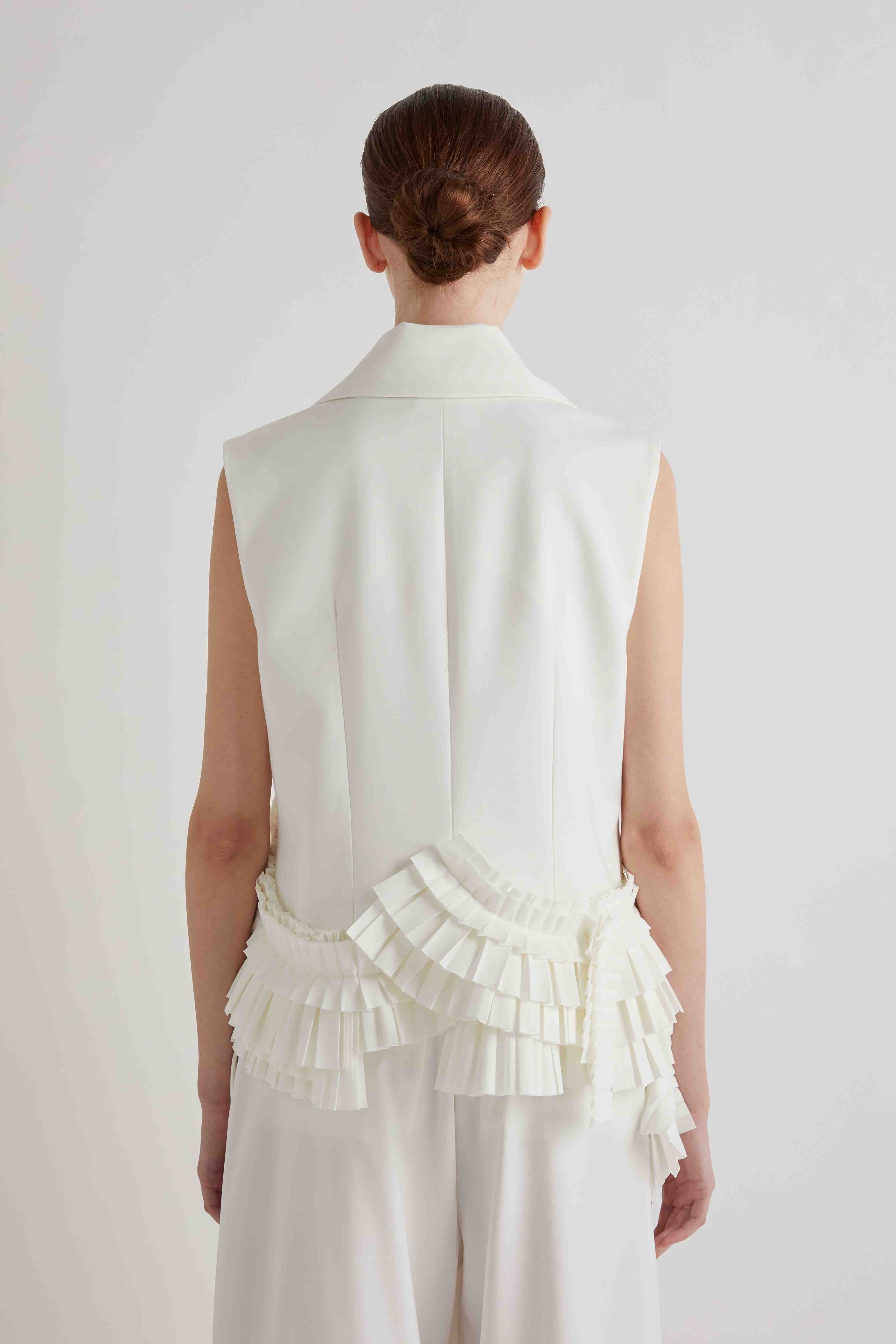 MEIMEIJ CREAM WAIST COAT M6PU00 126