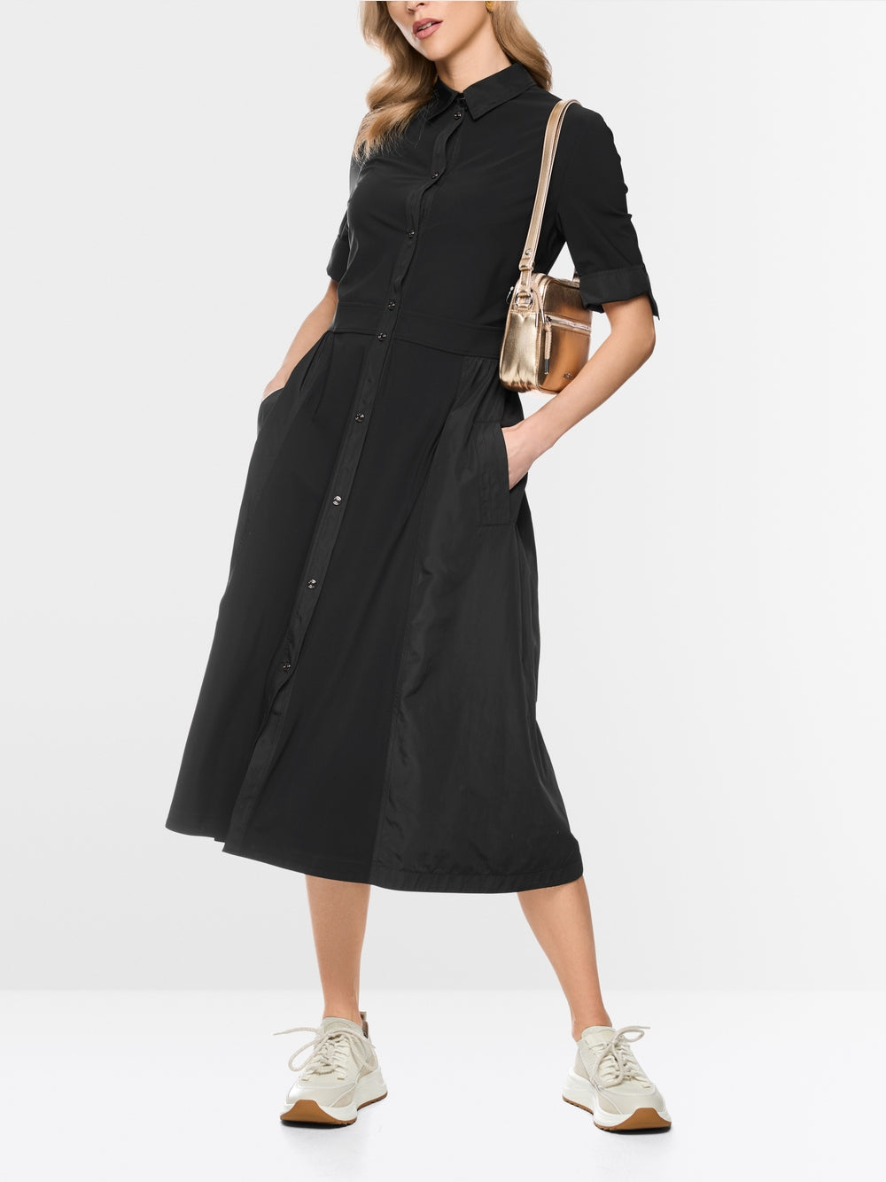 bs2102J40 900 marc cain black jersey dress