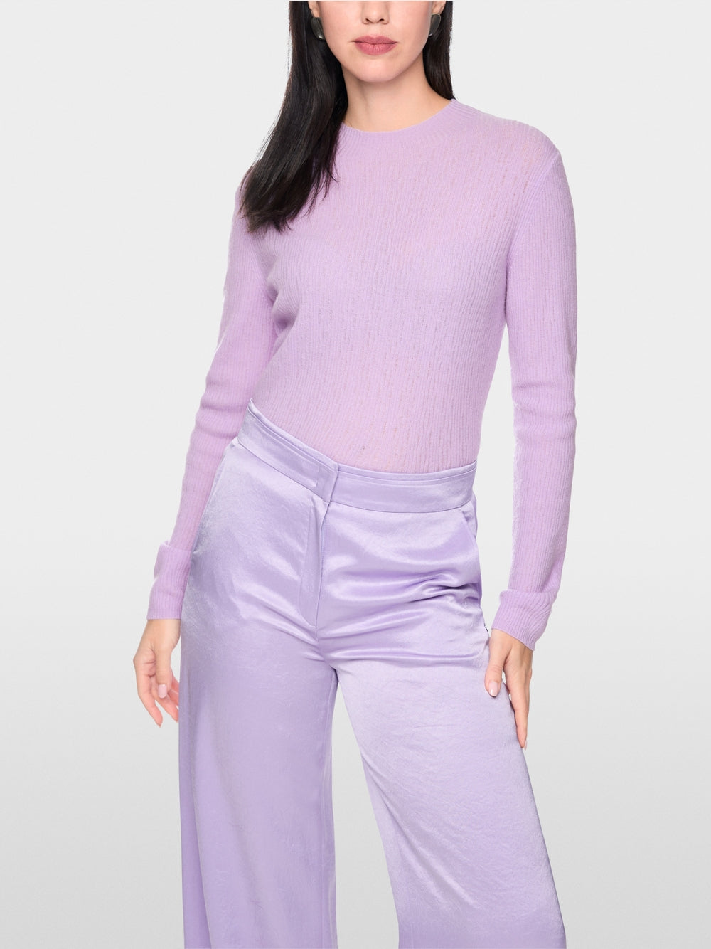 bc4113M54 724 marc cain lilac crew neck knit