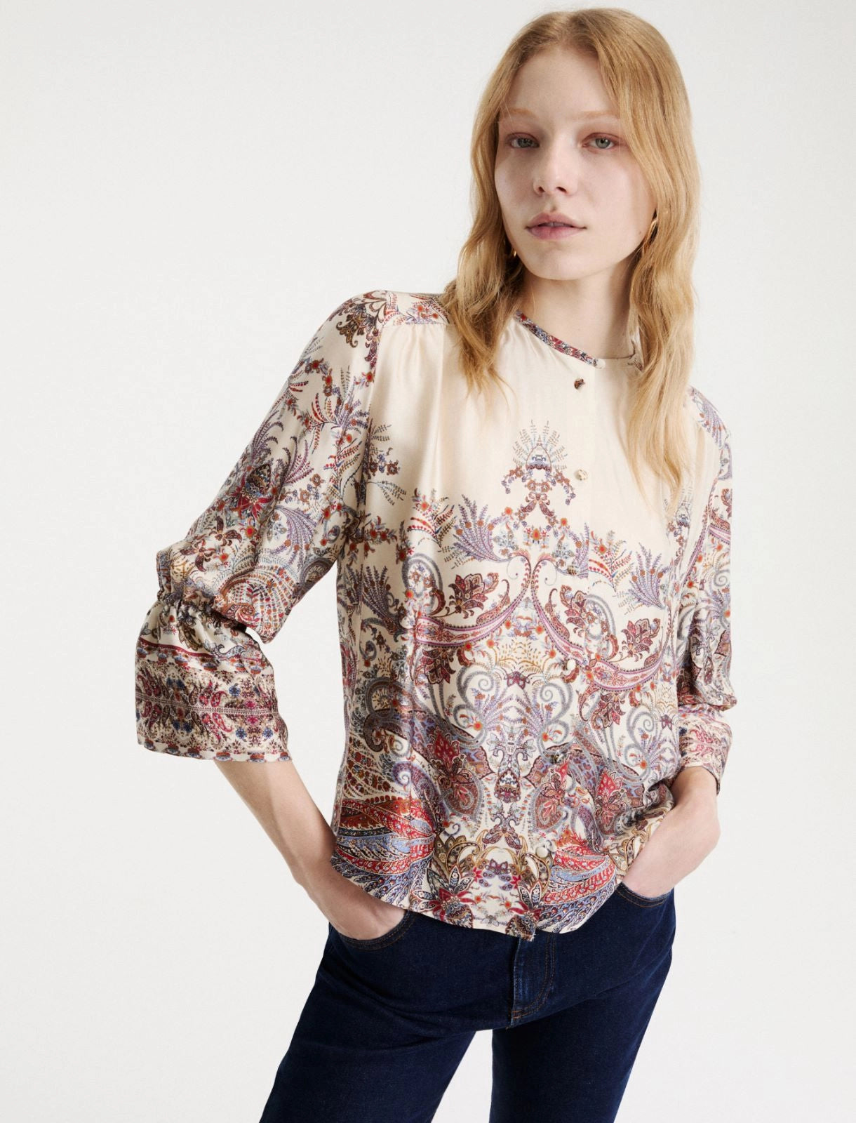 marello cream shirt mllgirino