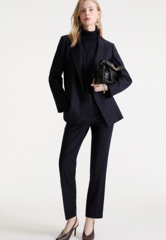 MARELLA NAVY LONG TROUSERS MLSMACINA 226