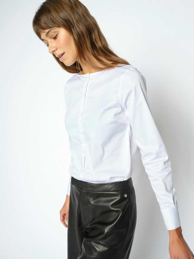 MOS MOSH MMManda Boatneck Shirt White 182470 226