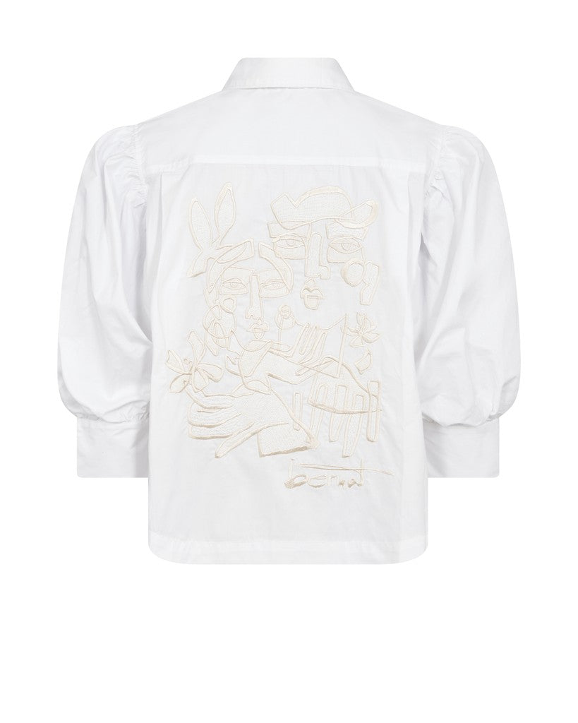 MOS MOSH MMAdjao Bernat Emb Shirt White 183240 226