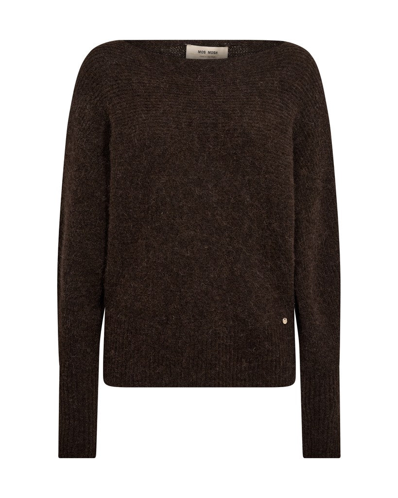 MOS MOSH MMThora Boatneck Knit brown 182750 226