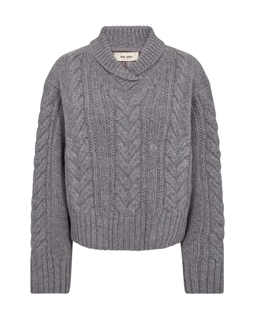 MOS MOSH MMGodinaz Quilt Knit grey 182850 226
