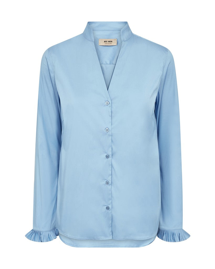 MOS MOSH MMHassie Pleat Shirt blue 174320 226
