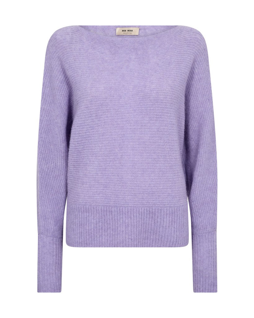 MOS MOSH MMThora Boatneck Knit violet 182750 226