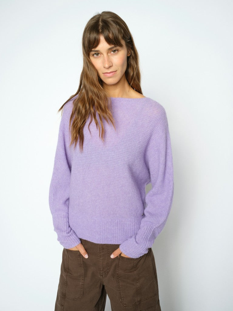 MOS MOSH MMThora Boatneck Knit violet 182750 226